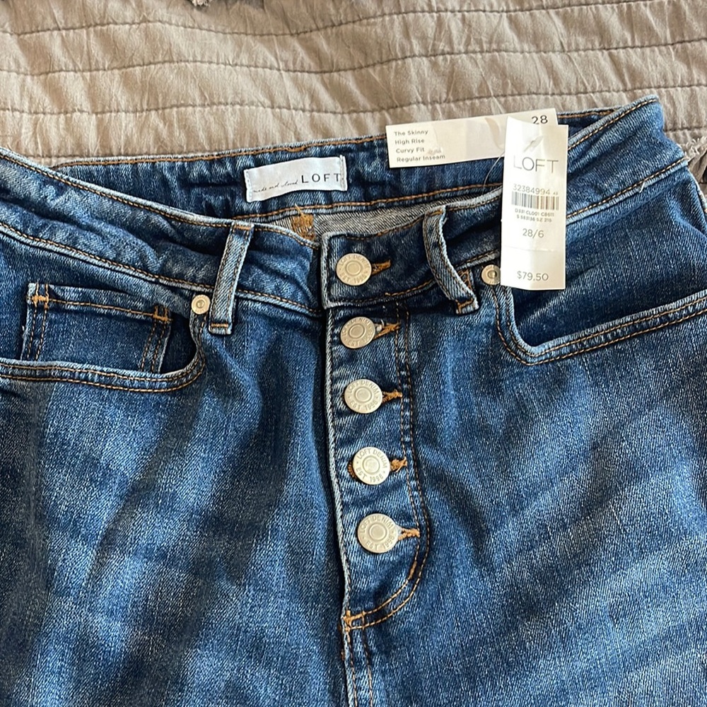 Skinny High Rise Loft Jeans size 28/6